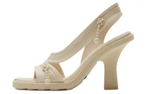 Burberry Decorative Zip-detailing Strappy Sandals