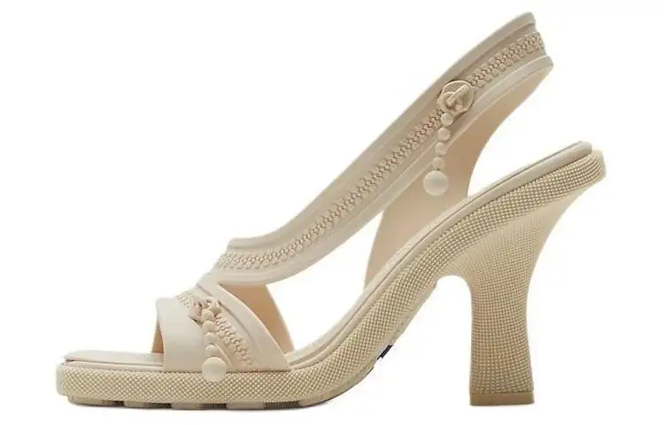 Burberry Decorative Zip-detailing Strappy Sandals