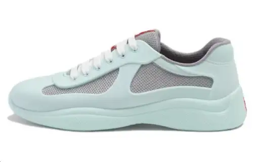 PRADA America's Cup Fabric Low top Casual Shoes Men's Green