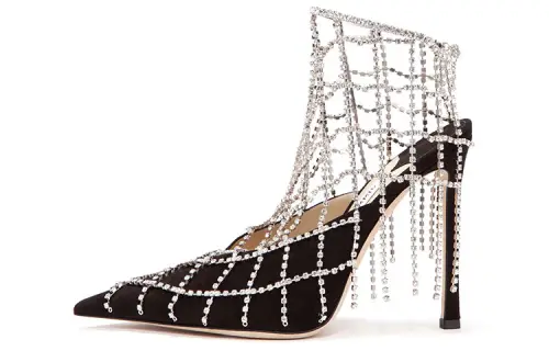 Jimmy Choo Scotty Slim Heel High Heels Women's Black