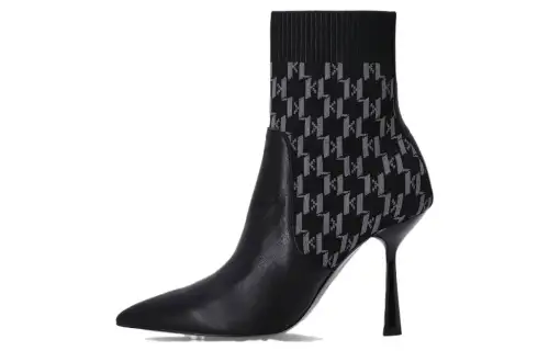 KARL LAGERFELD Monogram Ankle Boots