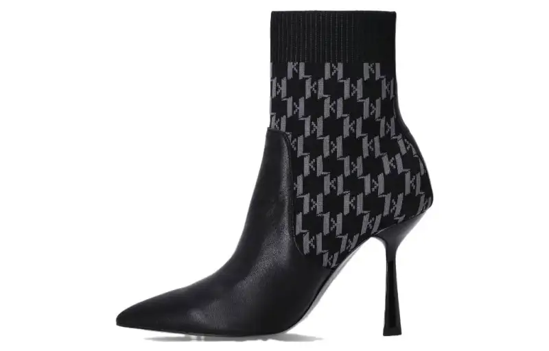 KARL LAGERFELD Monogram Ankle Boots