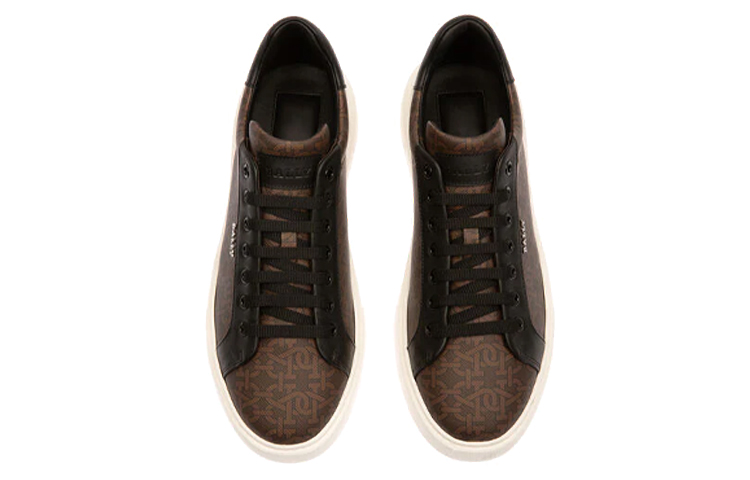 BALLY Fabric Low top Skateboard Shoes Men's Brown