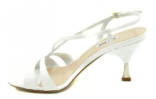 MIU MIU One Strap Sandals Women's White