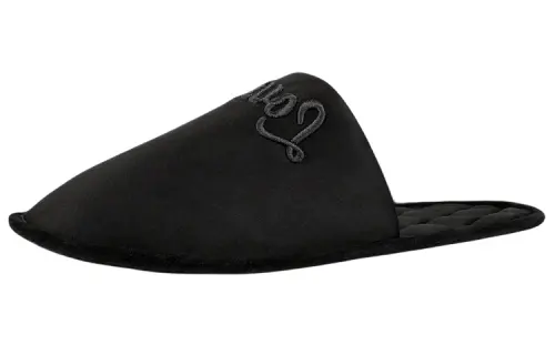 LOUIS VUITTON Suite Satin Stylish Sandal Women's Black