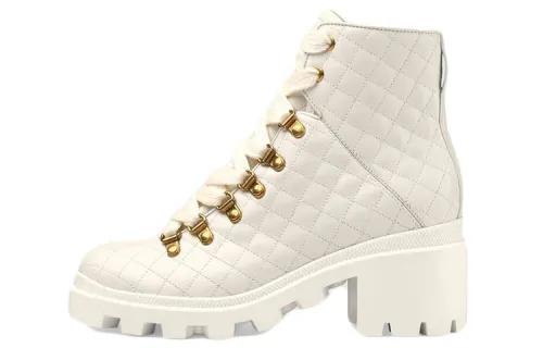GUCCI Ankle Boots Women's White