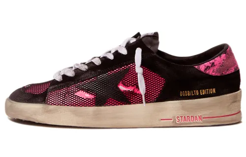 Golden Goose Stardan Stylish Skateboarding Shoes Men's Purple Black Distressed