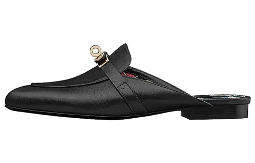HERMES Oz Leather Casual Shoes · Women's Black
