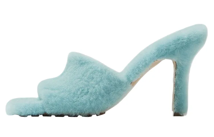 Bottega Veneta Stretch Slide Slippers Women's Light Blue