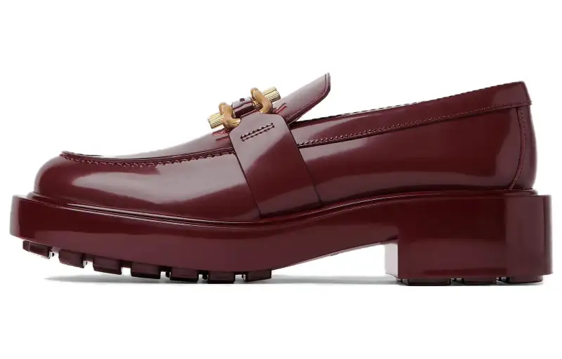 Bottega Veneta Monsieur Loafers 6CM Women's Burgundy