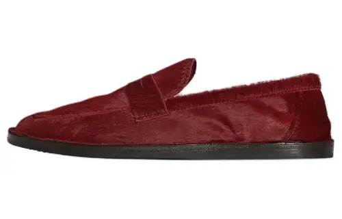 THE ROW Penny-slot Brushed Loafers