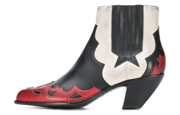 Golden Goose Ankle Boots Women's Black/White/Red