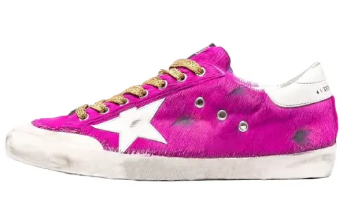 Golden Goose Super Star Stylish Skateboarding Shoes Men's Rose Red