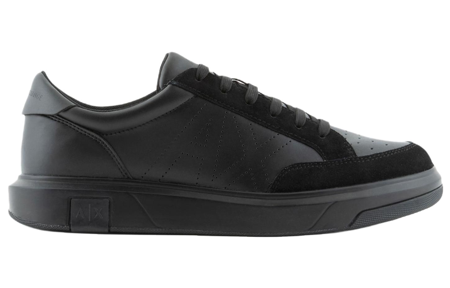 ARMANI EXCHANGE Logo-perforated Lace-up Sneakers