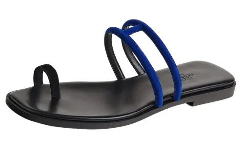 HERMES Georgia Abrasion Resistant Abrasion Resistant Slide Slippers Women's Black