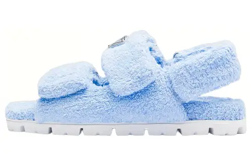 PRADA One Strap Sandals Women's Blue