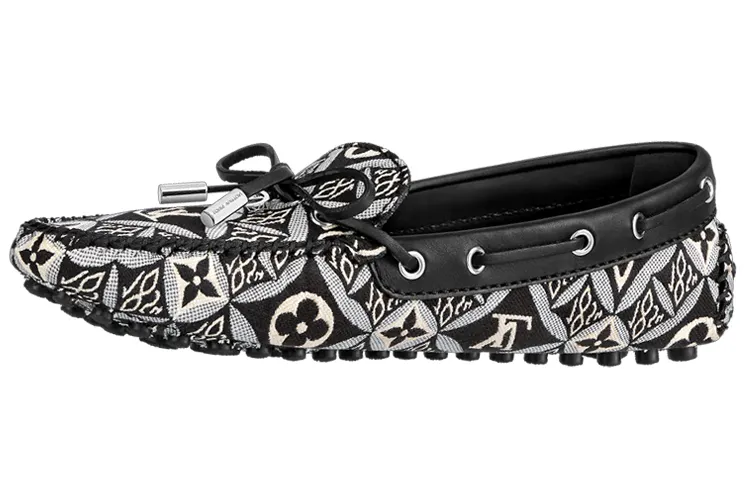 LOUIS VUITTON Gloria Casual Shoes Women's Black White