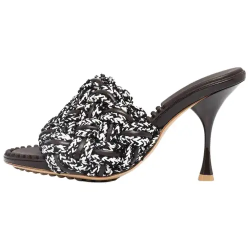 Bottega Veneta Dot Slide Slippers 6cm Women's Black