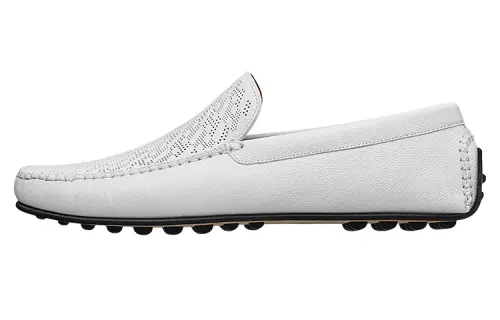 HERMES Come Casual Shoes Men's White