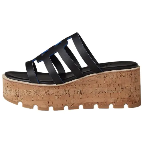 HERMES Slide Slippers 3cm Women's Black