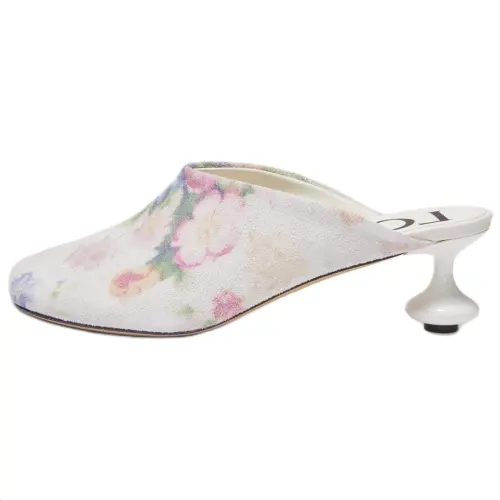 LOEWE Toy Closed Toe Slippers 4.5cm Women's White Color