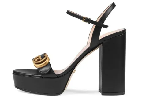 GUCCI GG Leather Sandals Women's