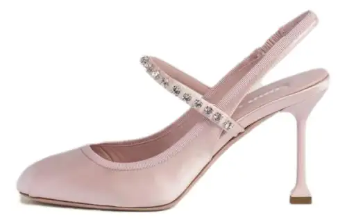 MIU MIU Slim Heel High Heels 8.5cm Women's Pink