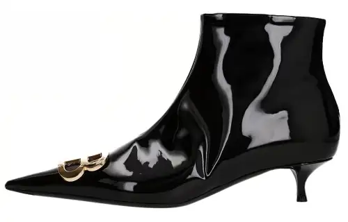 Balenciaga Pointed Toe Ankle Boots Women's Black