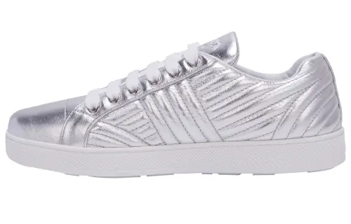 PRADA Low top Skateboard Shoes Women's Silver