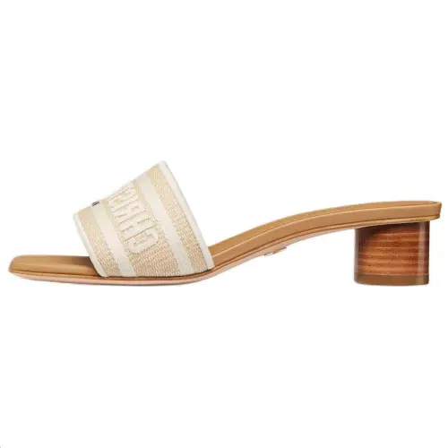 DIOR Dway Slide Slippers 3.5cm Women's Beige