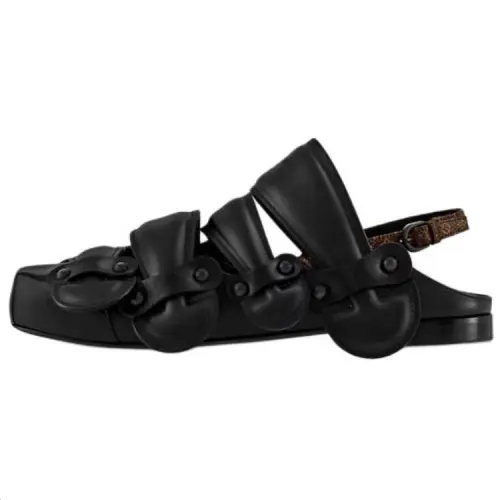 LOUIS VUITTON Legacy Closed Cow Leather Casual Shoes Women's Black