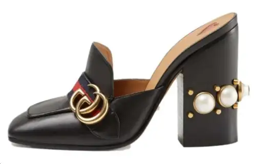GUCCI Closed Toe Slippers Women's Black