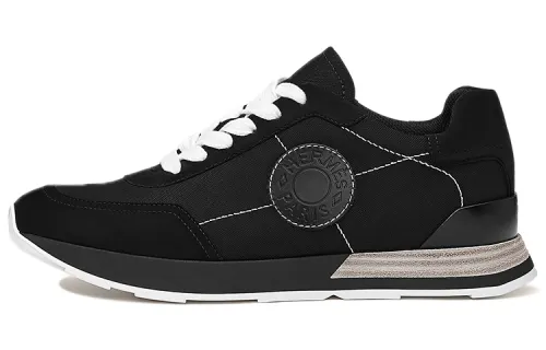 HERMES Drive Low top Casual Shoes Women's Black