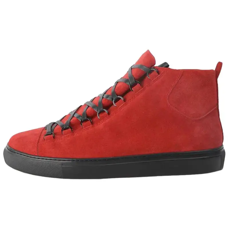 Balenciaga Arena Mid top Skateboard Shoes Men's Red