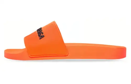Balenciaga Logo Slide Fluo Orange