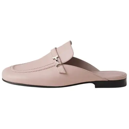 HERMES Closed Toe Slippers Women's Pink