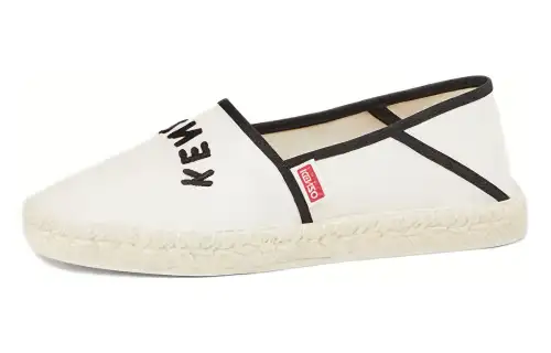 KENZO Logo-embroidered Organic-cotton Espadrilles Women's