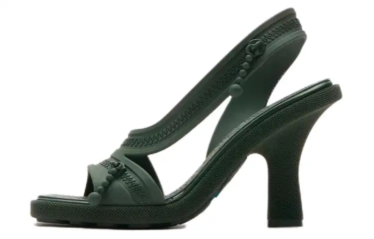 Burberry Decorative Zip-detailing Strappy Sandals