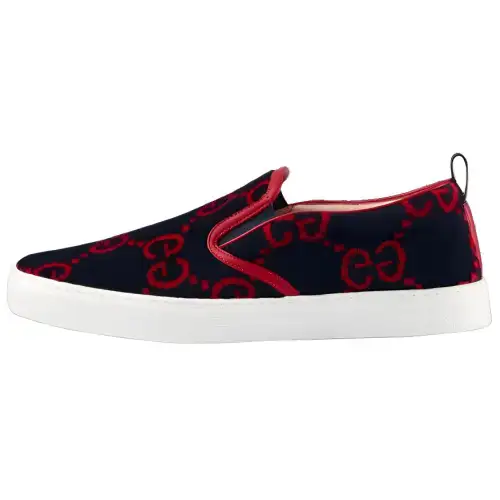 Gucci Gg Terry Cloth Slip-On 'Blue Red'