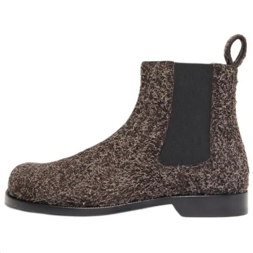 LOEWE Campo Short Chelsea Boots 3cm Men's Dark Brown