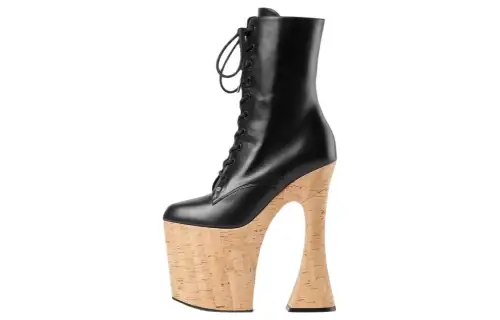 GUCCI Leather Ankle Boots Women's Black