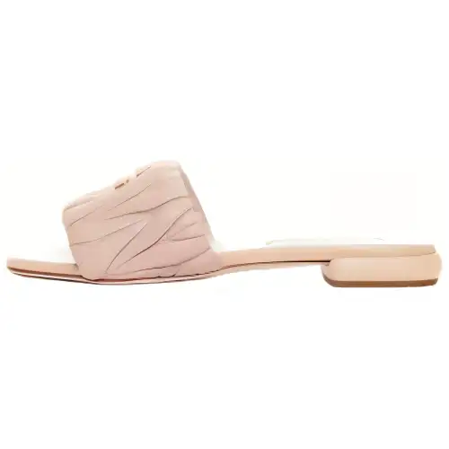 MIU MIU Slide Slippers Women's Light Pink