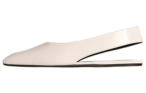 THE ROW SHARP Leather Casual Shoes Women's White