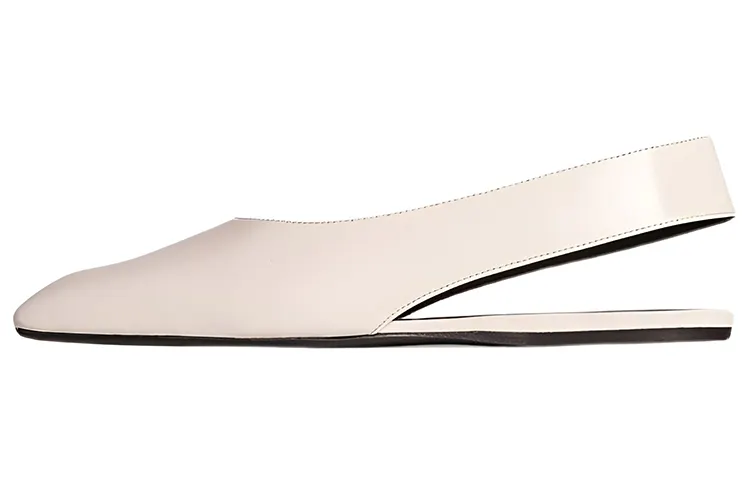 THE ROW SHARP Leather Casual Shoes Women's White