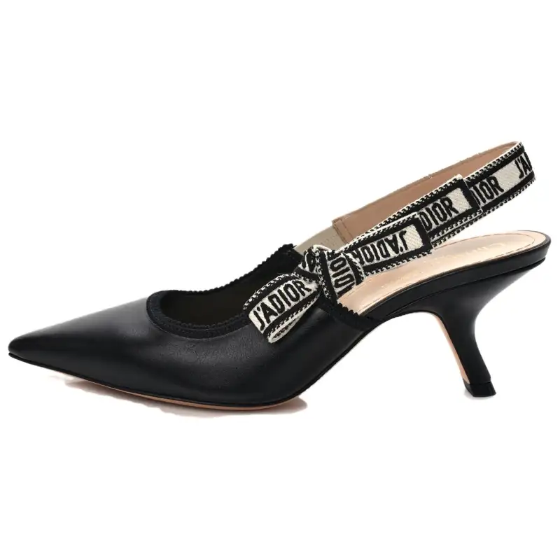 DIOR J'Adior Slim Heel High Heels 10cm Women's Black White