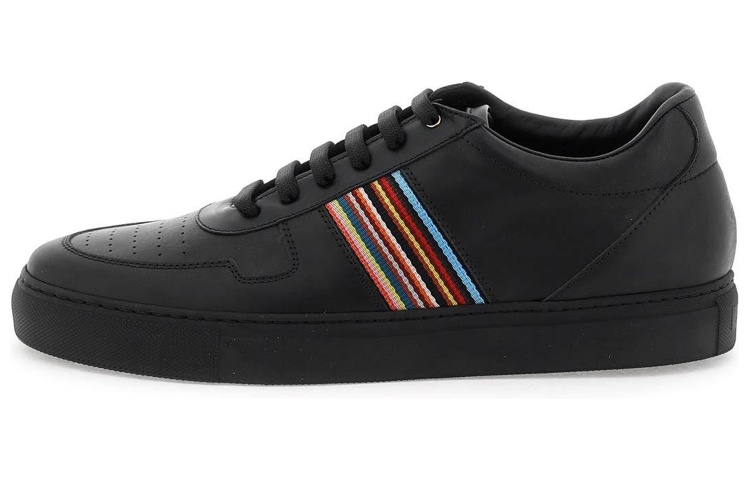 Paul Smith Fermi Leather Low top Stylish Skateboarding Shoes Men's Black