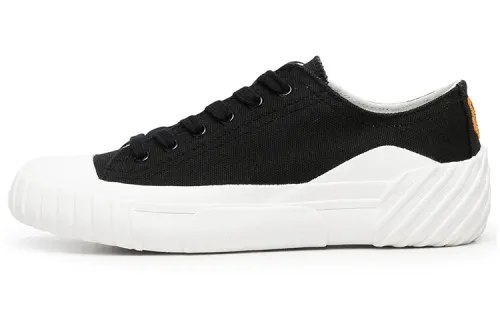 KENZO Tiger Crest Athletic Shoes Lightweight Abrasion Resistant Low top Canvas Shoes Women's Black