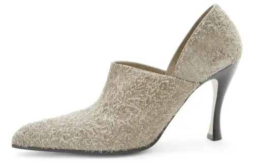 LOEWE Comic Suede Slim Heel High Heels 9cm Women's Beige