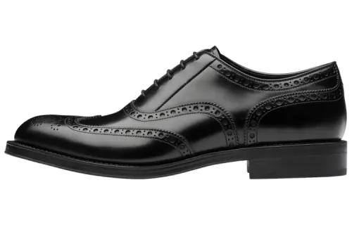 PRADA Dress Shoes Men's Low Top Black