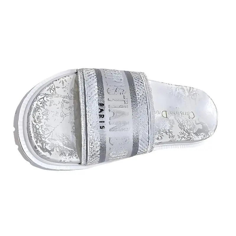 DIOR Dway Slide Slippers Women's Silver